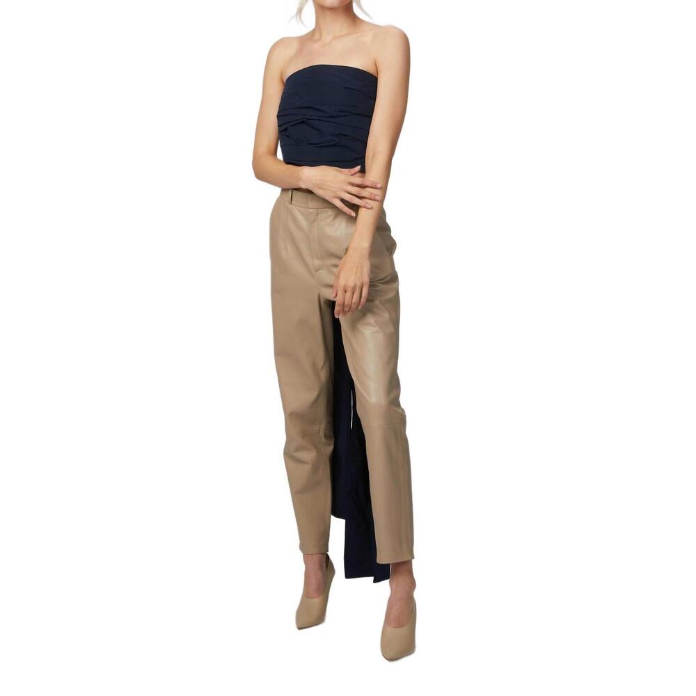 NEW GEORGIA ALICE valentina cropped top in navy blue